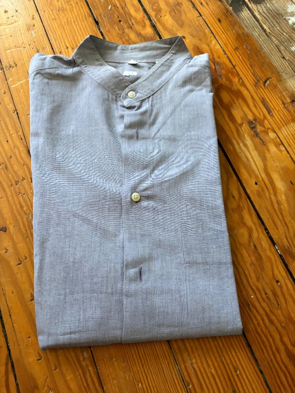 Mens 100% cotton gray shirt